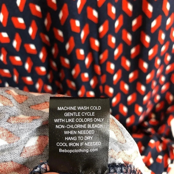 Bebop Short Sleeve Print Pattern Dress Size XXL - Picture 8 of 8